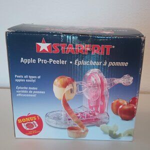 STARFRIT APPLE PRO-PEELER WITH BONUS CORER SLICER NEW IN ORIGINAL BOX